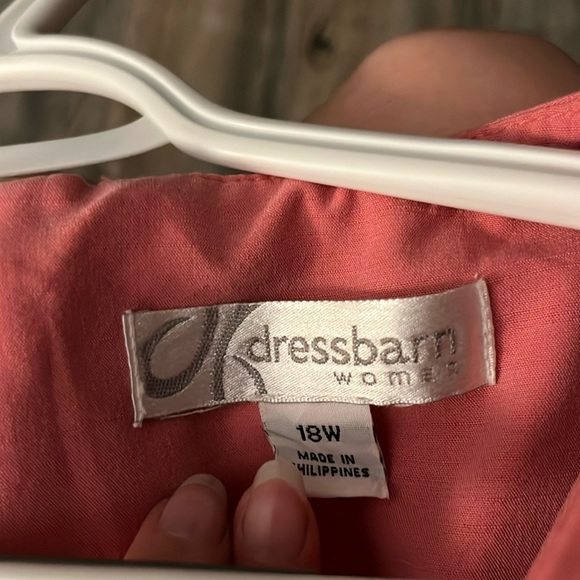 DRESS BARN Salmon Sleeveless Flowy Maxi Dress - Picture 7 of 7